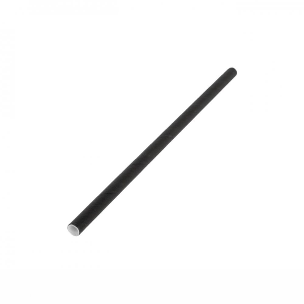 BLACK COCKTAIL STRAW