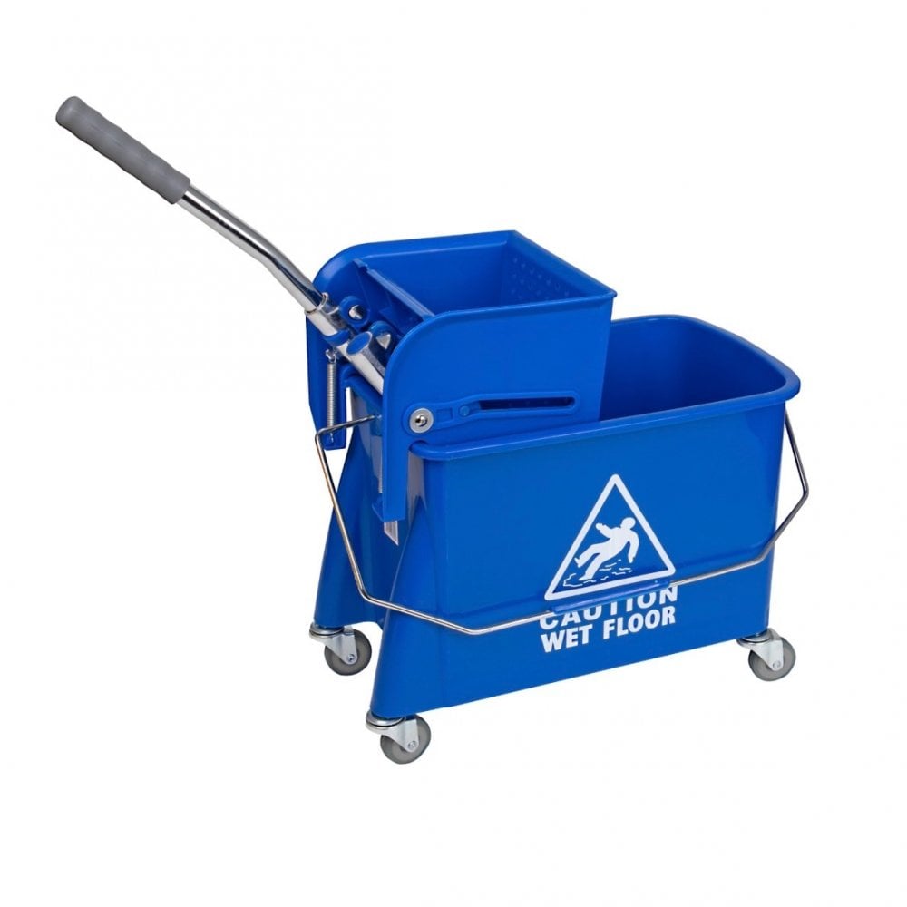 WRINGER BUCKET ON WHEELS (BLUE)