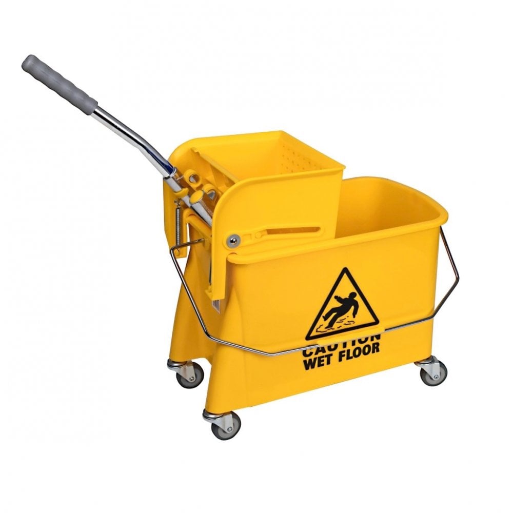 WRINGER BUCKET ON WHEELS (YELLOW)