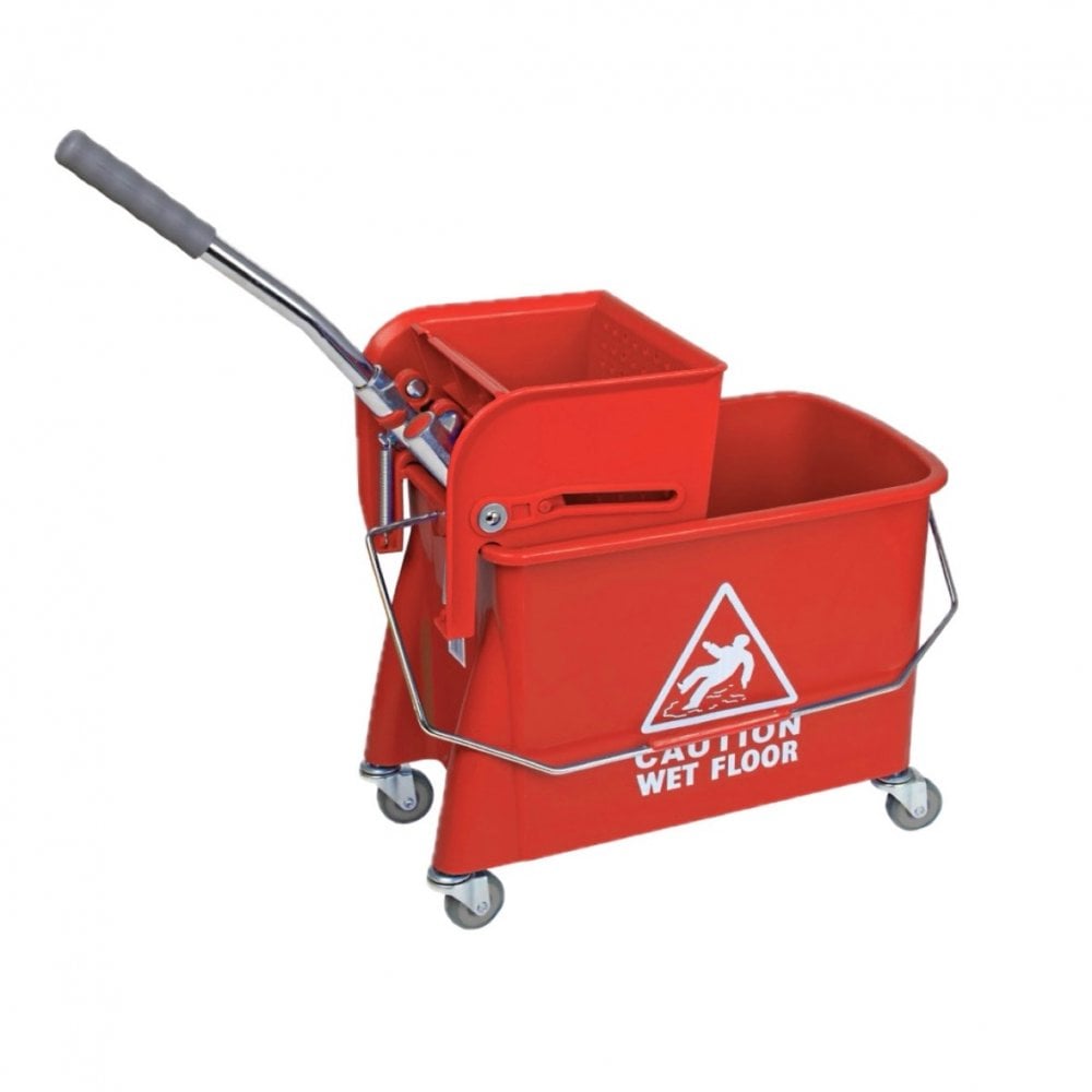 WRINGER BUCKET ON WHEELS (RED)