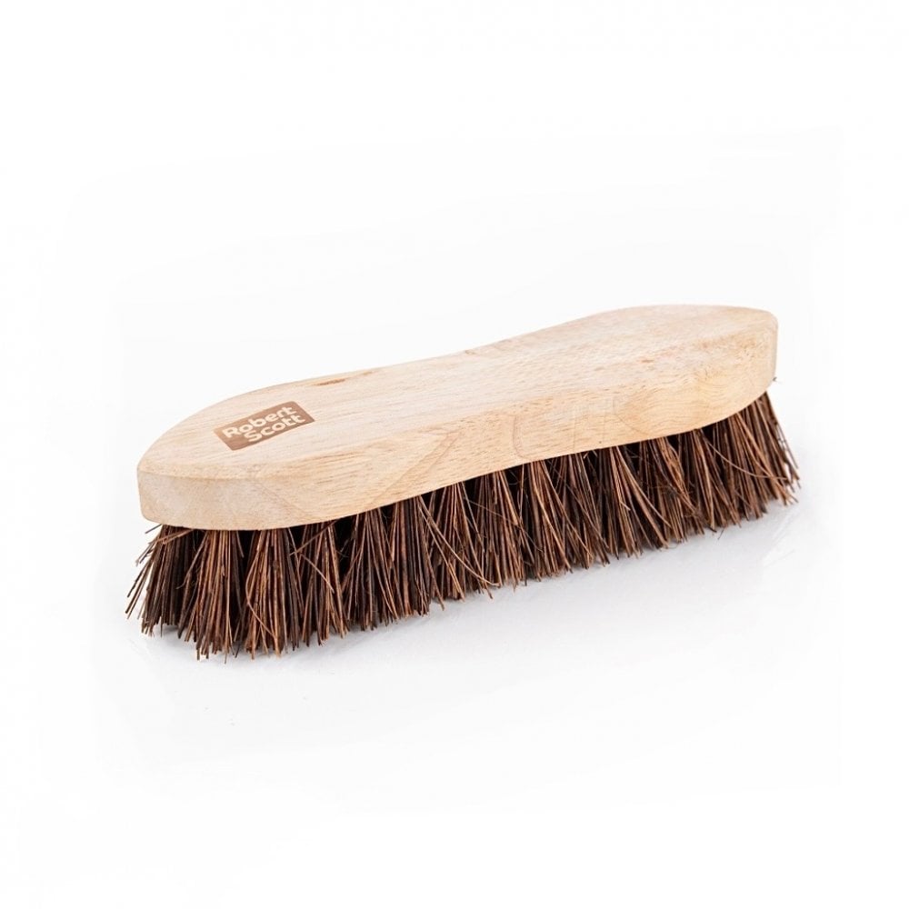 STIFF WOODEN SCRUBBING BRUSH