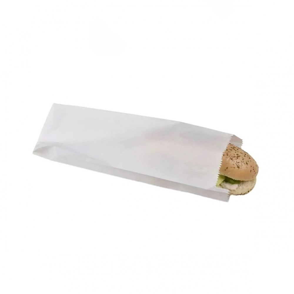 4 x 6 x 14" WHITE KRAFT PAPER BAG