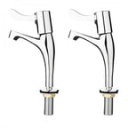 LEVER HIGH NECK PILLAR SINK TAPS (PAIR)