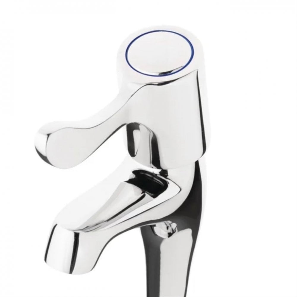 LEVER HIGH NECK PILLAR SINK TAPS (PAIR)