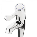 LEVER HIGH NECK PILLAR SINK TAPS (PAIR)