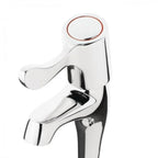 LEVER HIGH NECK PILLAR SINK TAPS (PAIR)