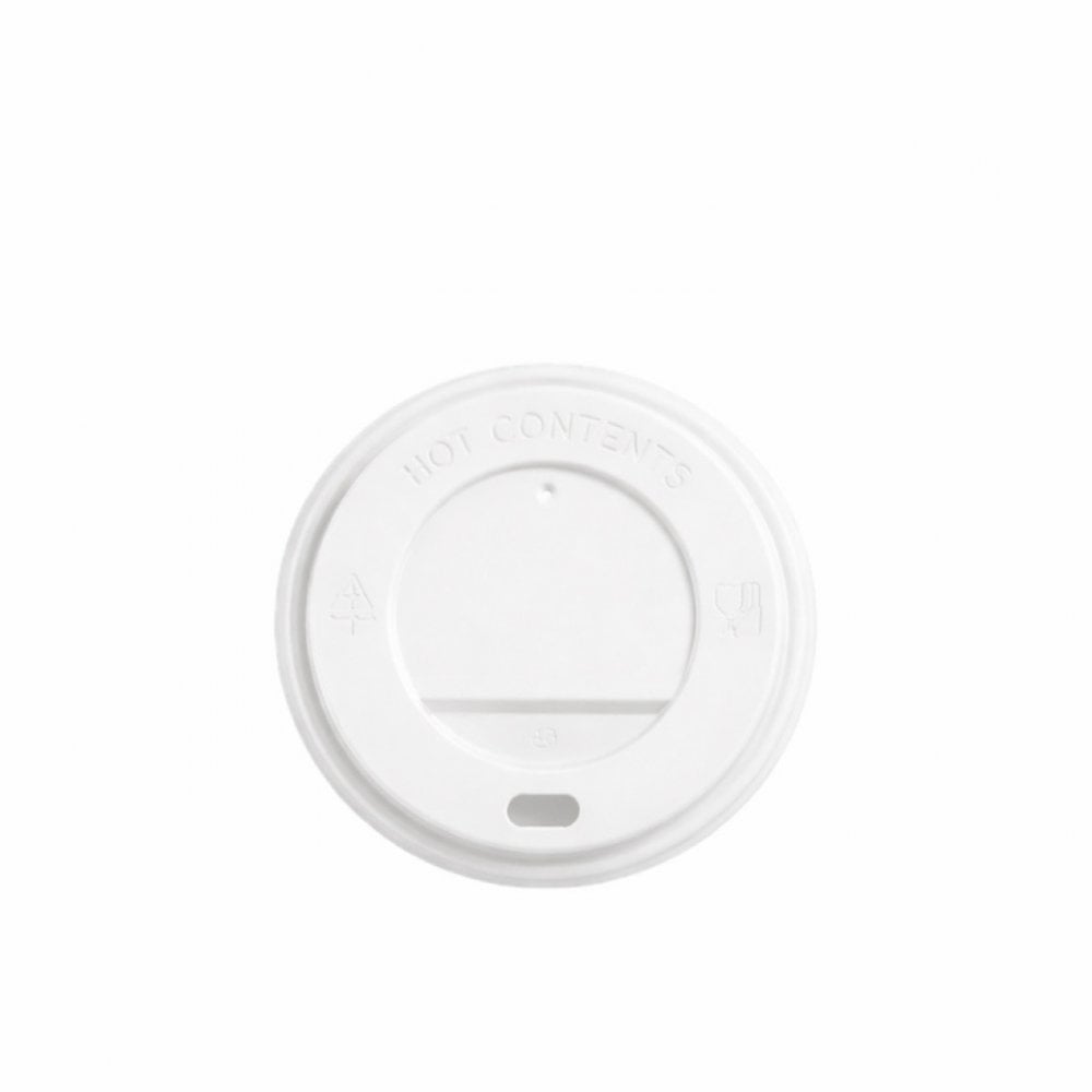 (8OZ) WHITE COMPOSTABLE SIP LID