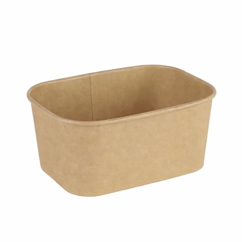 1000ML KRAFT RECTANGULAR CONTAINER