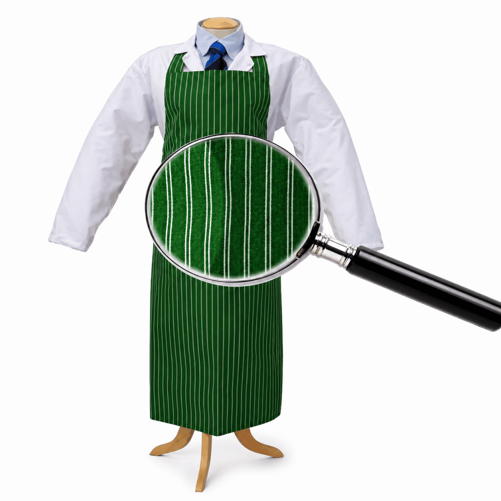 NYLON GREEN STRIPE APRON
